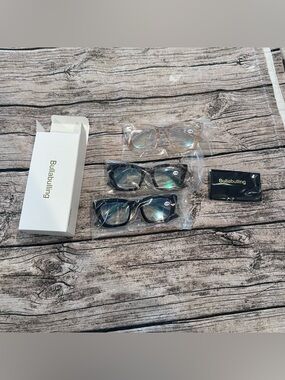 Amazon Bullabulling +1.0 Reading Glasses Trio Clear & Black Frames, NWT